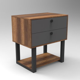 Hanah Home Cajón Mn03-Ba Nogal y Antracita
